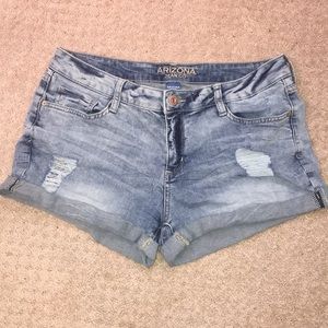 Light Wash Blue Jean Shorts